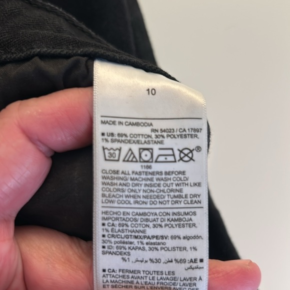 Old Navy Black High Rise Flare Wide Leg Boho Jeans with Stretch Size 10 - Picture 7 of 7